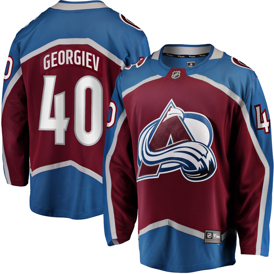 Men's Colorado Avalanche Alexandar Georgiev Fanatics Branded Burgundy Home Breakaway Player Jersey - Jersey