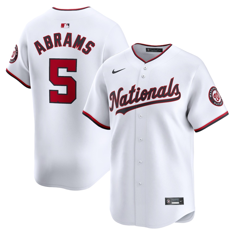 Youth Washington Nationals CJ Abrams Nike White Home Limited Player Jersey - Jersey