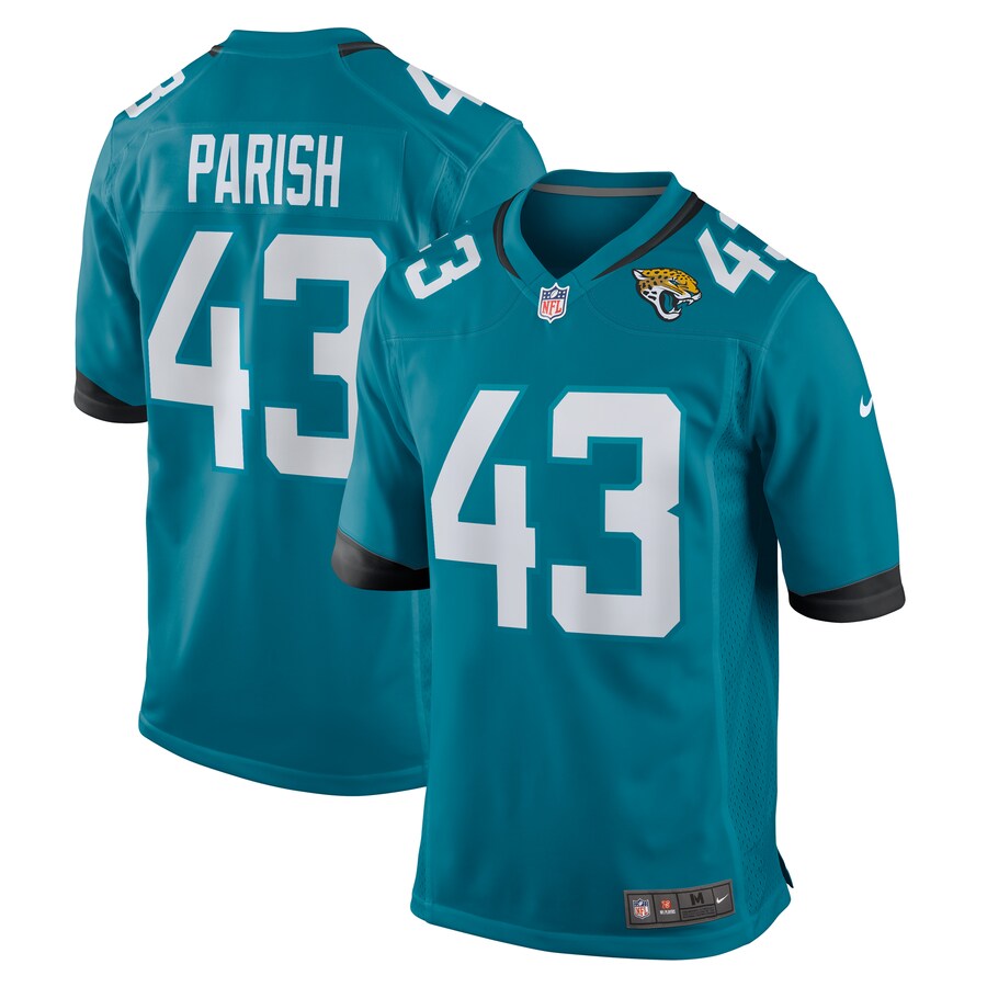Men's Jacksonville Jaguars Derek Parish Nike  Teal  Game Jersey - Jersey