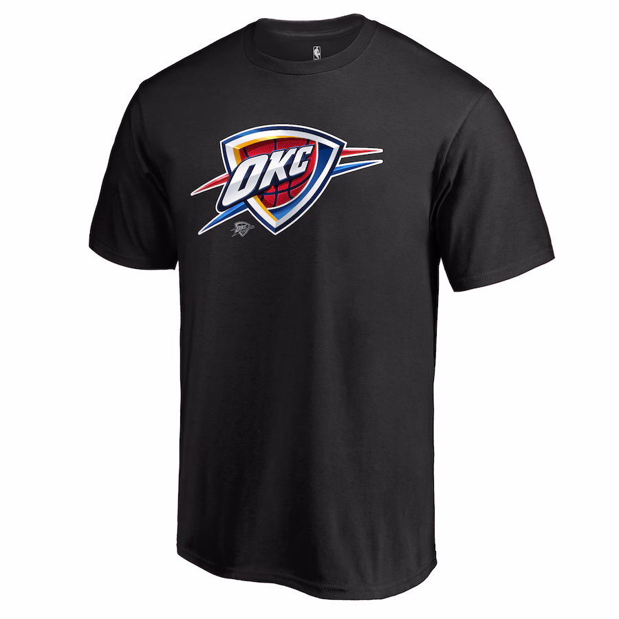Men's Oklahoma City Thunder Black Midnight Mascot T-Shirt - Jersey