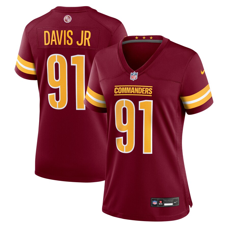 Women's Washington Commanders Carl Davis Jr. Nike Burgundy Team Game Jersey - Jersey