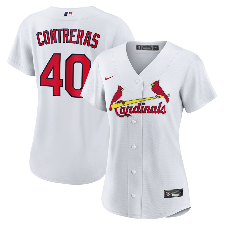 Women's St. Louis Cardinals Willson Contreras Nike White Home Replica Jersey - Jersey