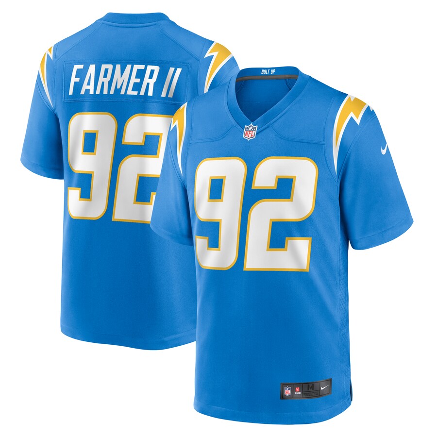 Men's Los Angeles Chargers Andrew Farmer Nike  Powder Blue Team Game Jersey - Jersey