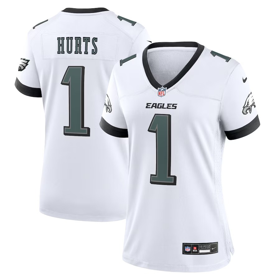 Women's Philadelphia Eagles Jalen Hurts Nike White Game Jersey - Jersey