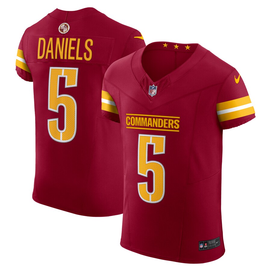 Men's Washington Commanders Jayden Daniels Nike Burgundy Team Vapor F.U.S.E. Elite Jersey - Jersey