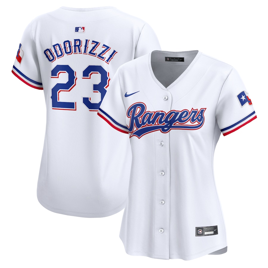 Women's Texas Rangers Jake Odorizzi Nike White Home Limited Player Jersey - Jersey