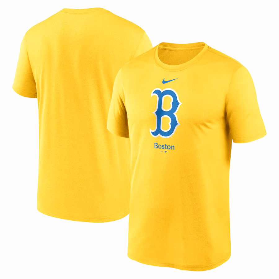 Men's Boston Red Sox Nike Gold City Connect Logo T-Shirt - Jersey