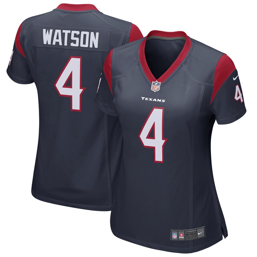 Women's Houston Texans Deshaun Watson Nike Navy Game Player Jersey - Jersey