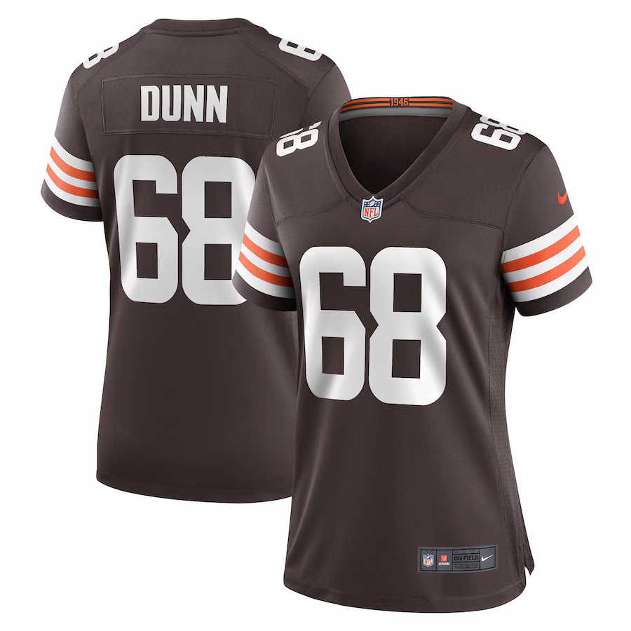 Women's Cleveland Browns Michael Dunn Nike Brown Game Jersey - Jersey
