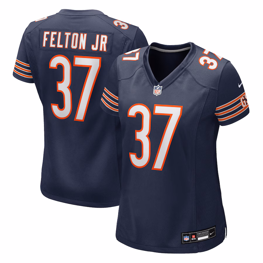 Women's Chicago Bears Demetric Felton Jr. Nike Navy Team Game Jersey - Jersey