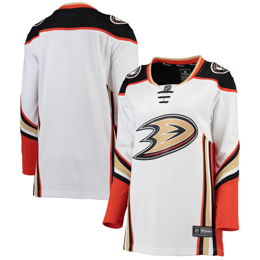Women's Anaheim Ducks Fanatics Branded White Away Breakaway Jersey - Jersey