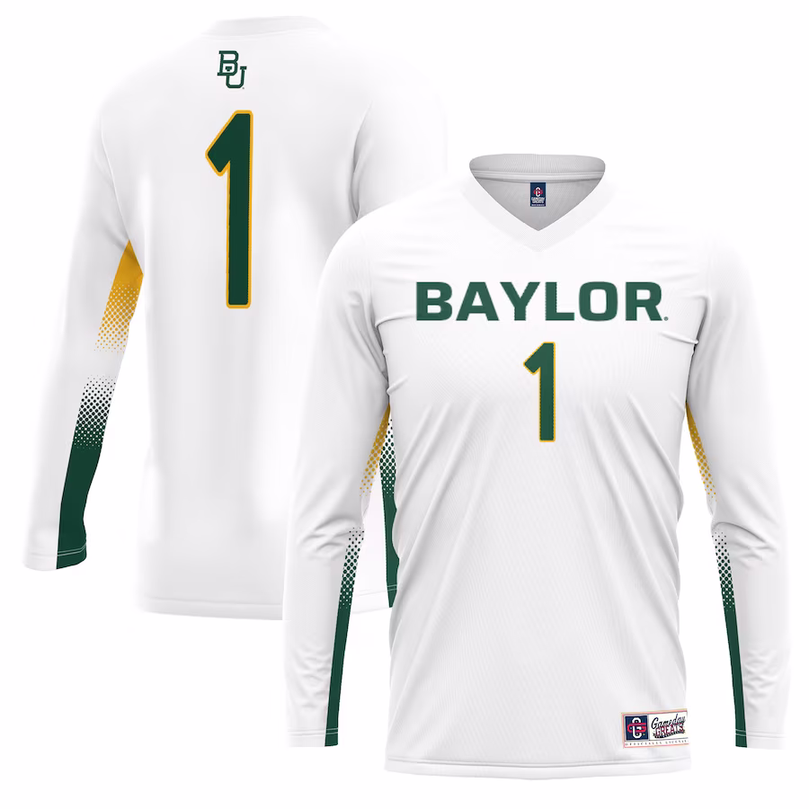 #1 Baylor Bears GameDay Greats Youth Lightweight Women's Volleyball Jersey - White - Jersey