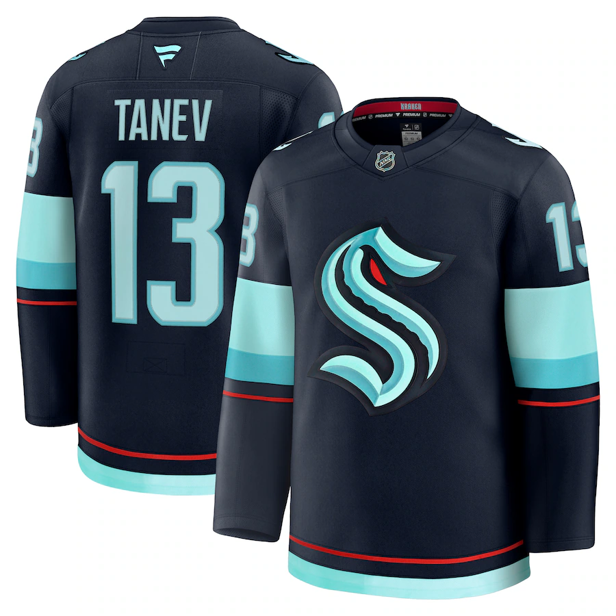 Men's Seattle Kraken Brandon Tanev Fanatics Deep Sea Blue Home Premium Jersey - Jersey