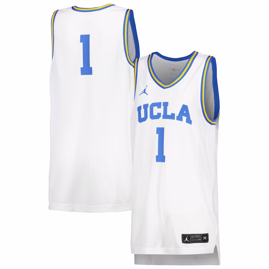 #1 UCLA Bruins Jordan Brand Unisex Women's Basketball Replica Jersey - White - Jersey