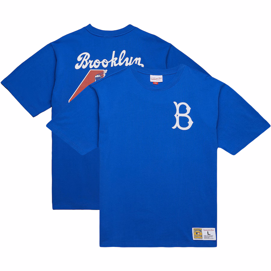 Men's Brooklyn Dodgers Jackie Robinson Mitchell & Ness Royal Legends Collection Vintage Logo T-Shirt - Jersey