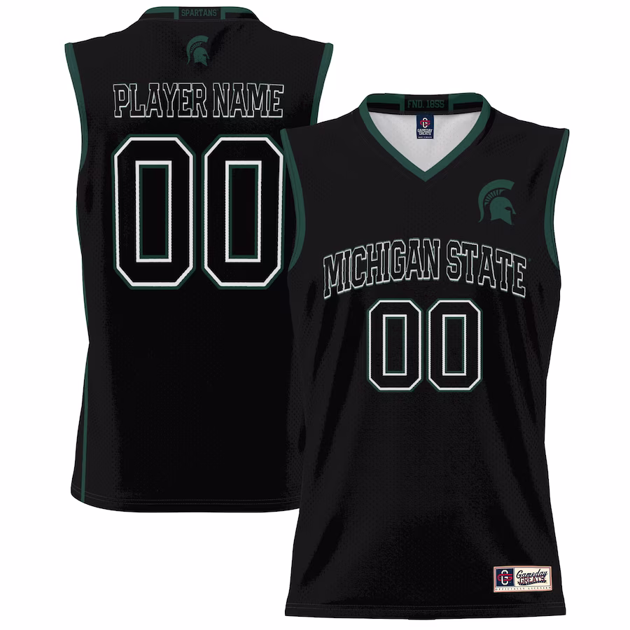 Michigan State Spartans NIL Pick-A-Player Lightweight Basketball Jersey - Black - Jersey
