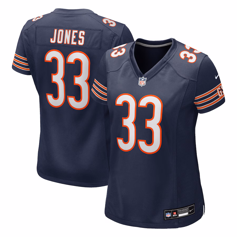 Women's Chicago Bears Jaylon Jones Nike Navy Team Game Jersey - Jersey