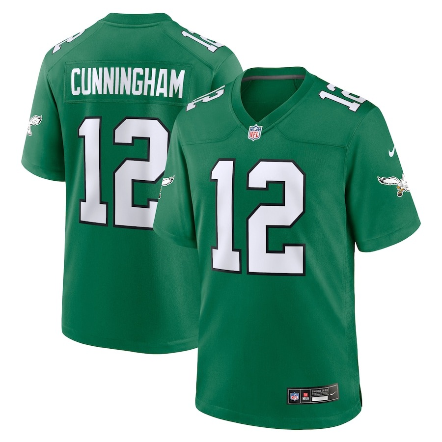 Men's Philadelphia Eagles Randall Cunningham Nike Kelly Green Alternate Retired Player Game Jersey - Jersey