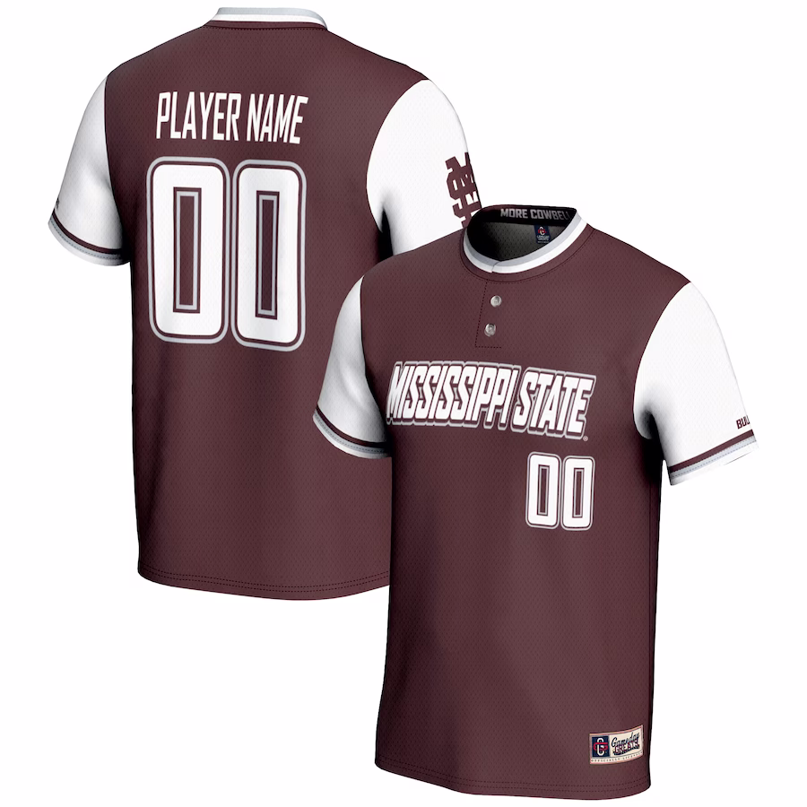 Mississippi State Bulldogs GameDay Greats Youth NIL Pick-A-Player Lightweight Softball Jersey - Maroon - Jersey