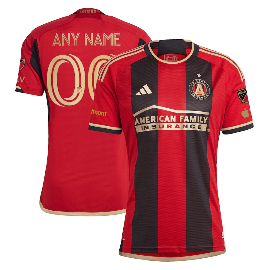 Men's Atlanta United FC adidas Black 2023 The 17s' Kit Authentic Custom Jersey - Jersey