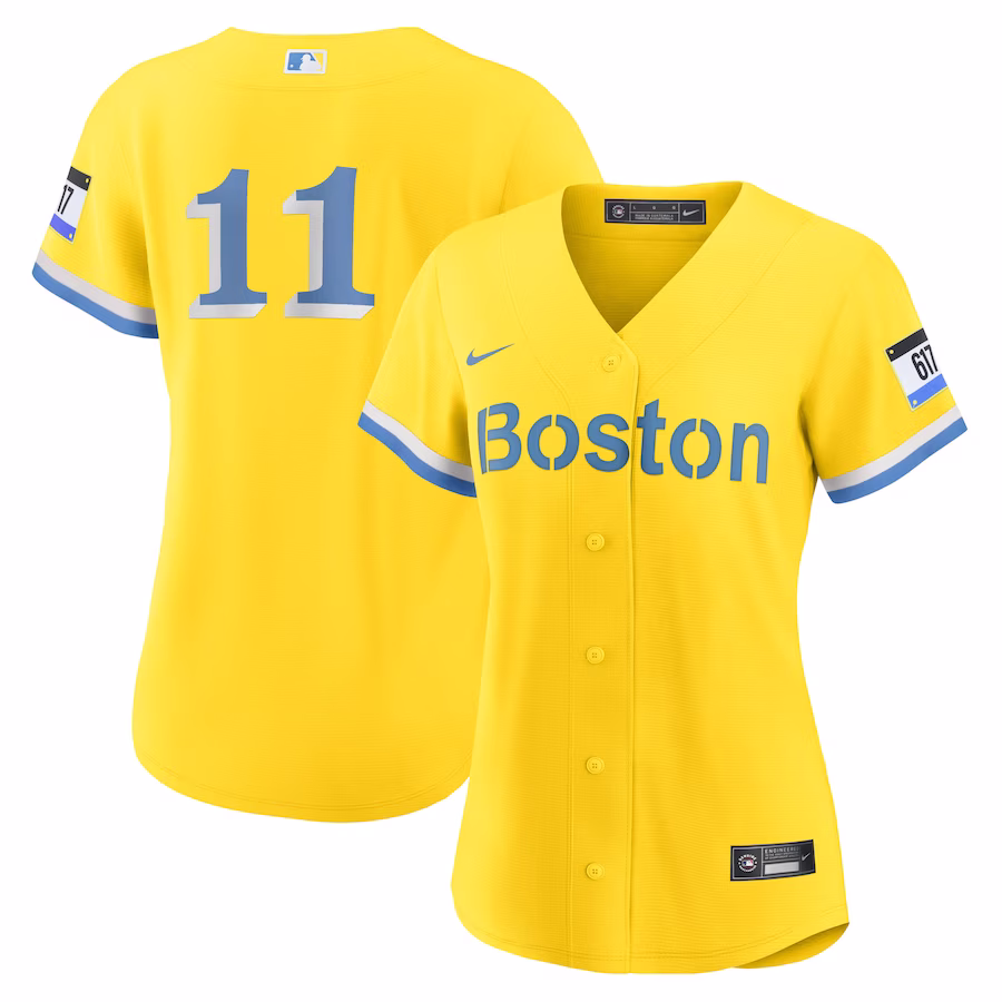 Women's Boston Red Sox Rafael Devers Nike Gold City Connect Replica Player Jersey - Jersey