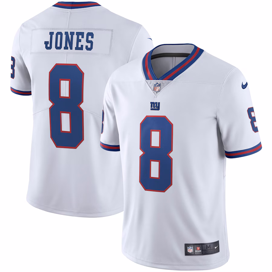 Men's New York Giants Daniel Jones Nike White Vapor Untouchable Color Rush Limited Player Jersey - Jersey