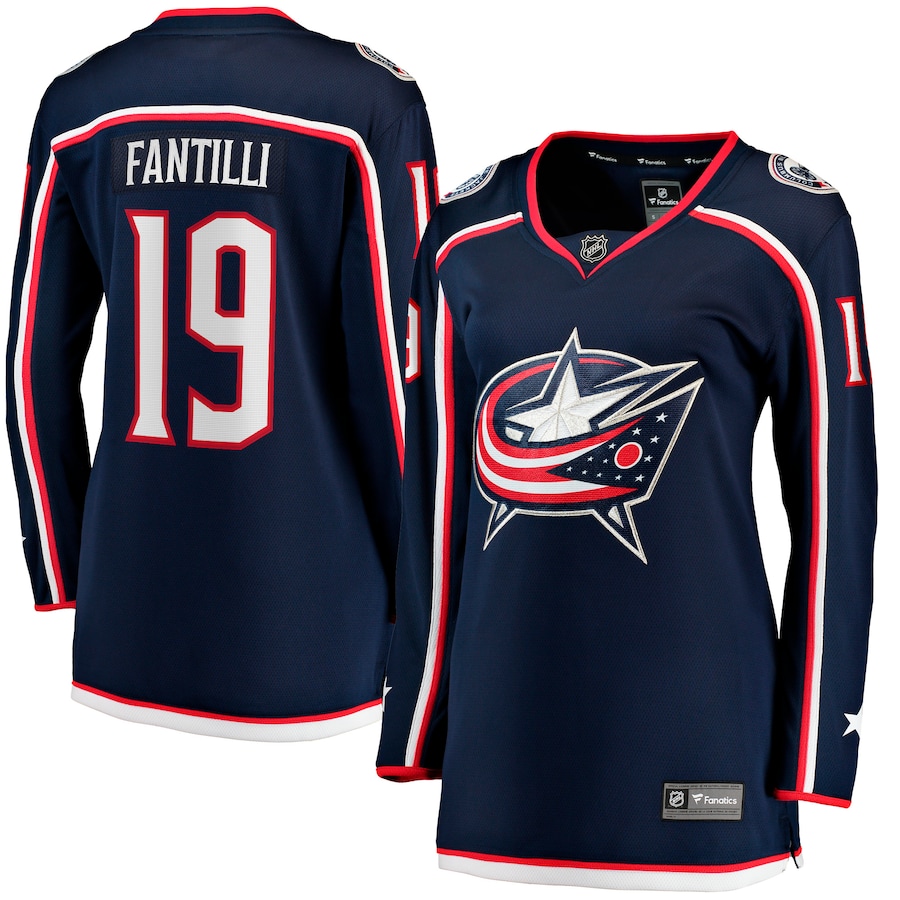 Women's Columbus Blue Jackets Adam Fantilli Fanatics Navy Home Premier Breakaway Player Jersey - Jersey