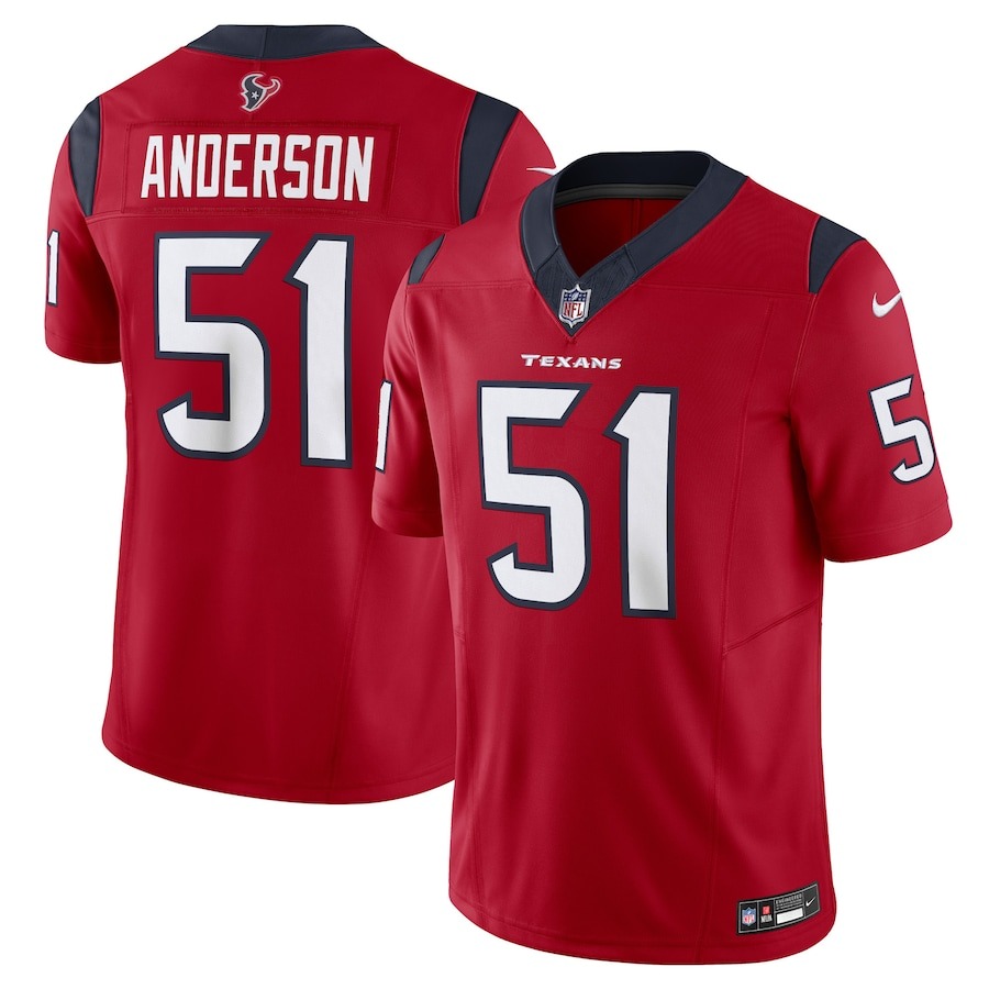 Men's Houston Texans Will Anderson Jr. Nike Red  Vapor F.U.S.E. Limited Jersey - Jersey
