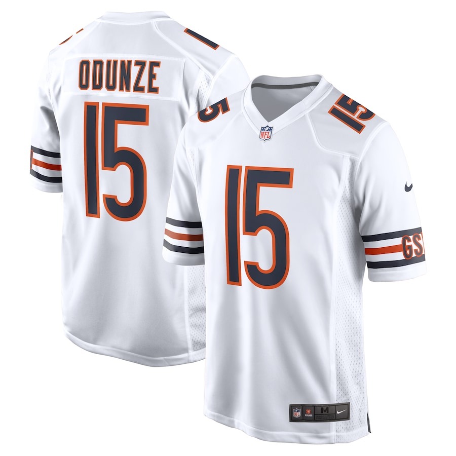 Men's Chicago Bears Rome Odunze Nike  White Game Jersey - Jersey