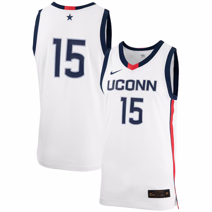 #15 UConn Huskies Nike Unisex Women's Basketball Replica Jersey - White - Jersey