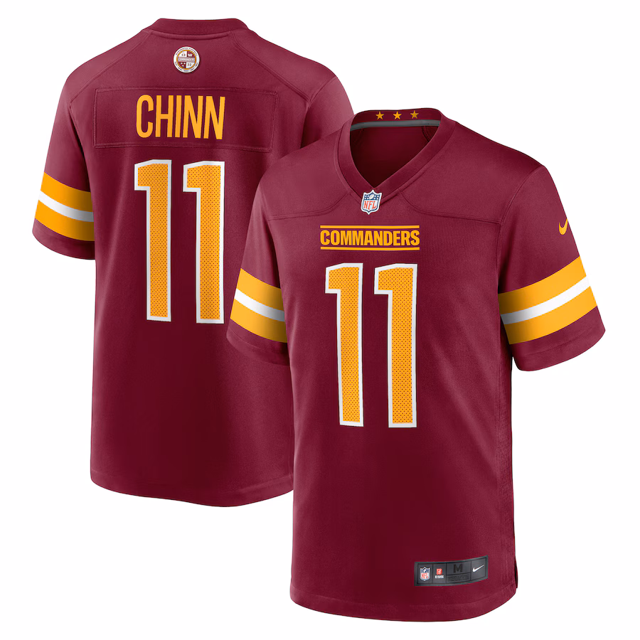Men's Washington Commanders Jeremy Chinn Nike  Burgundy Game Jersey - Jersey