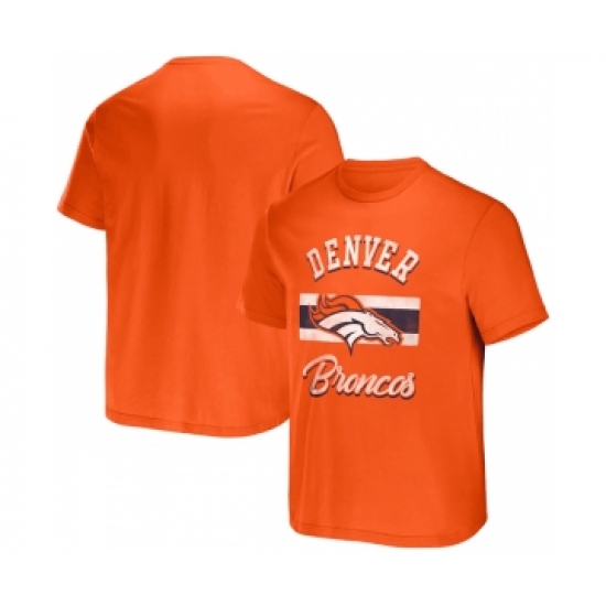 Men's Denver Broncos Orange x Darius Rucker Collection Stripe T-Shirt - Jersey