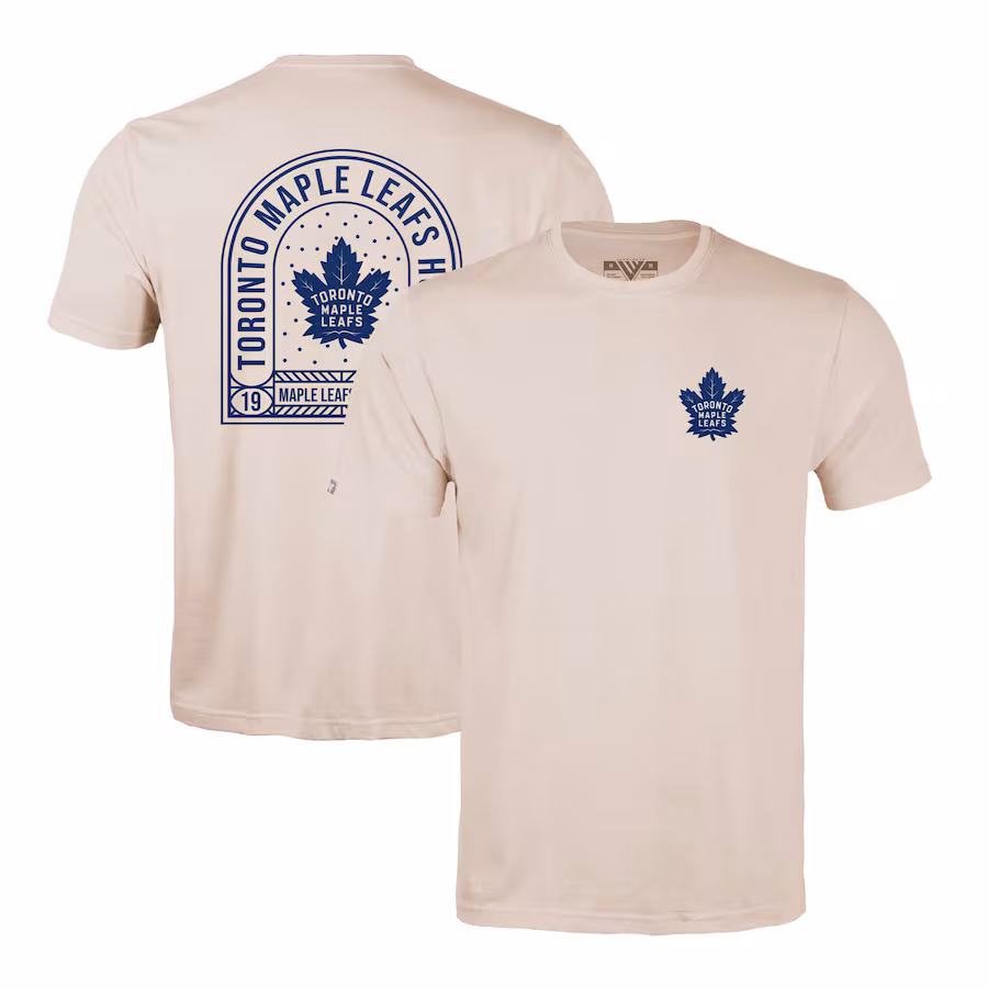Men's Toronto Maple Leafs Levelwear Khaki Richmond Stained Glass T-Shirt - Jersey