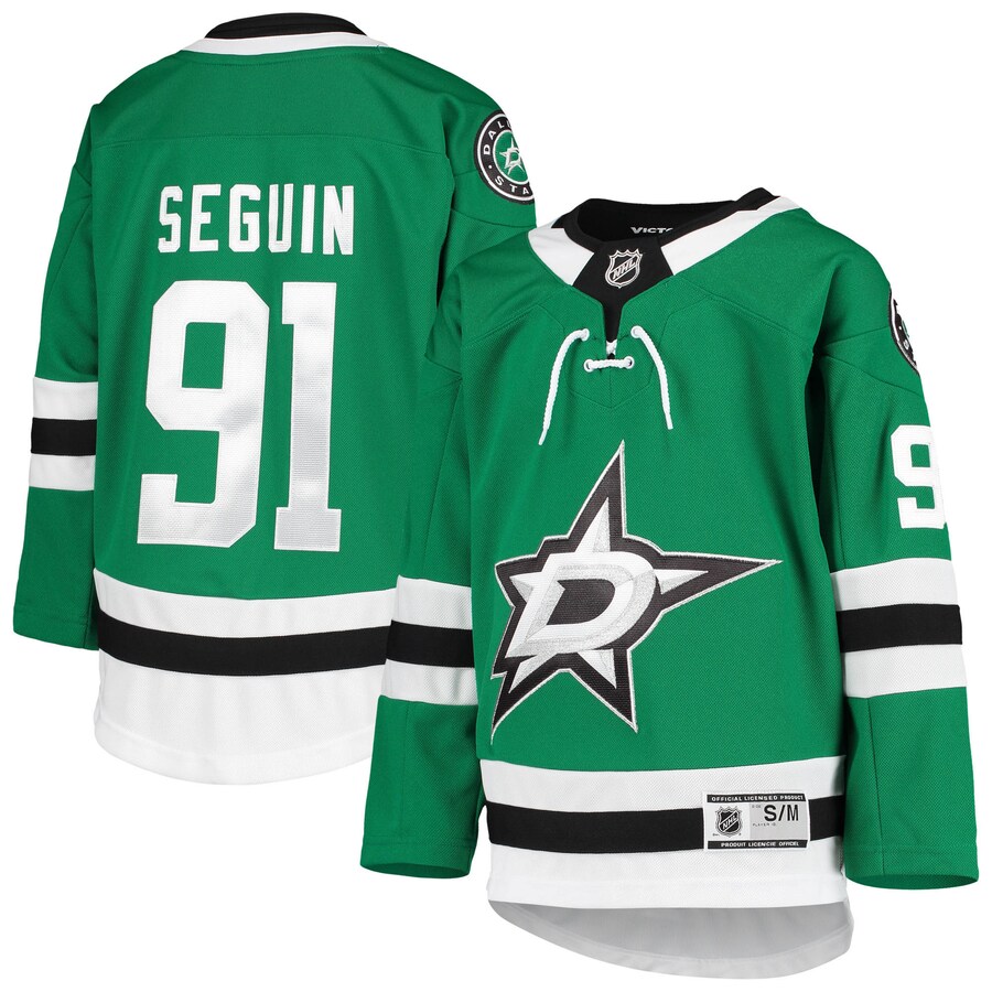Youth Dallas Stars Tyler Seguin Kelly Green Home Premier Player Jersey - Jersey