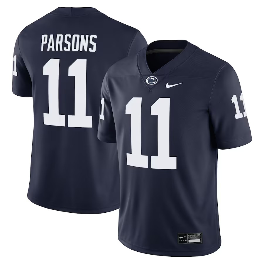 Men's Nike Micah Parsons Navy Penn State Nittany Lions Alumni Game Jersey - Jersey