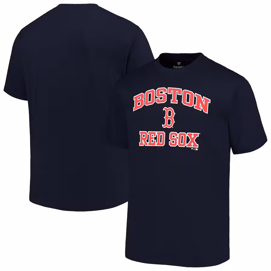 Men's Boston Red Sox Profile Navy Big & Tall Heart & Soul T-Shirt - Jersey