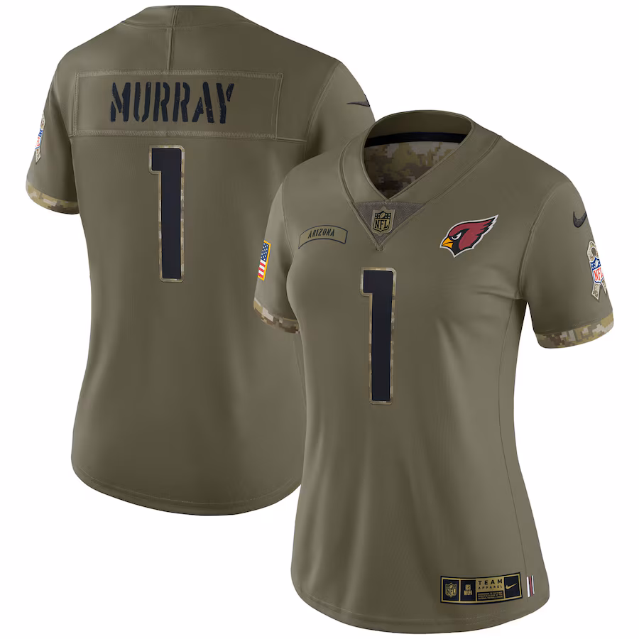 Women's Arizona Cardinals Kyler Murray Nike Olive Salute To Service Limited Jersey - Jersey