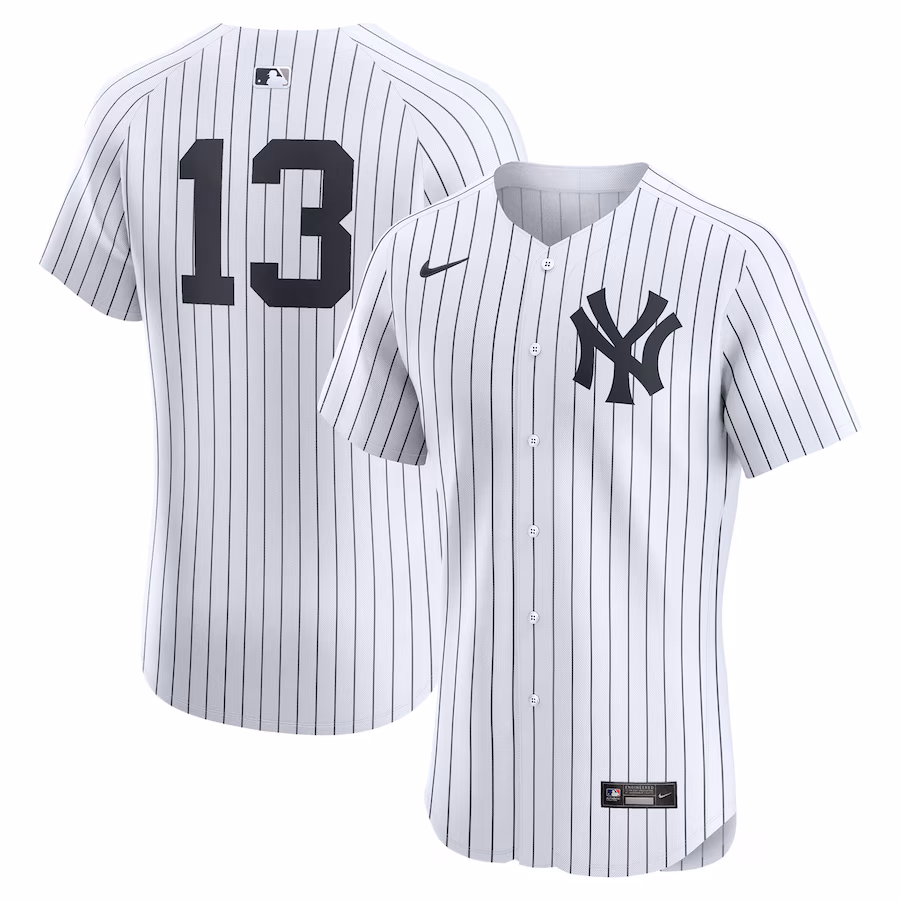Men's New York Yankees Jazz Chisholm Jr. Nike White Home Elite Player Jersey - Jersey