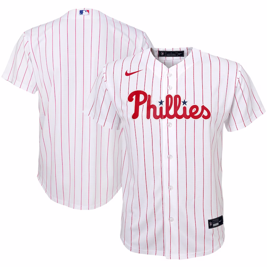 Youth Philadelphia Phillies Nike White Home Replica Team Jersey - Jersey