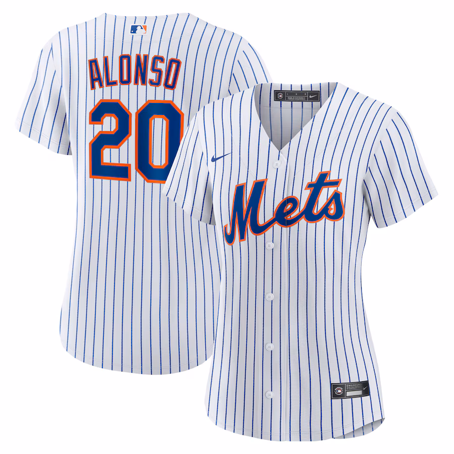 Women's New York Mets Pete Alonso Nike White Home Replica Player Jersey - Jersey