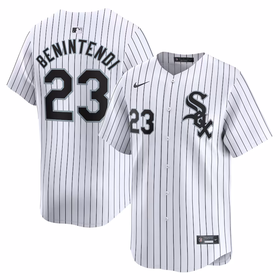 Men's Chicago White Sox Andrew Benintendi Nike White Road Limited Player Jersey - Jersey