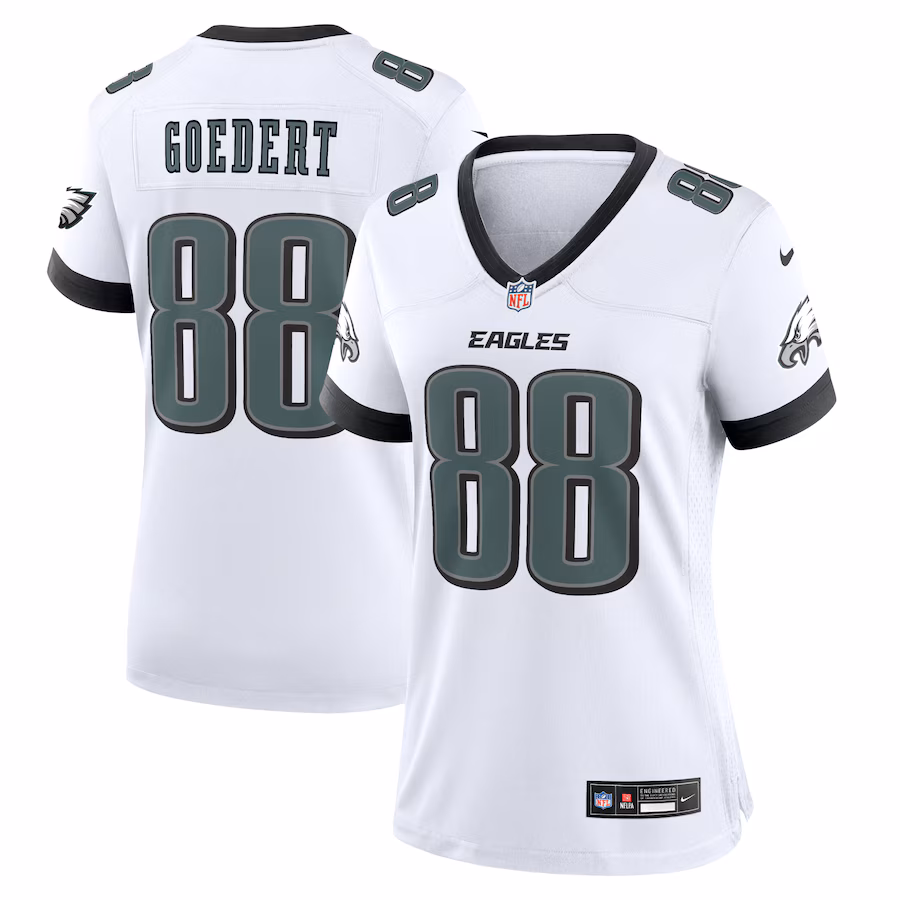 Men's Philadelphia Eagles Dallas Goedert Nike White White Game Jersey - Jersey