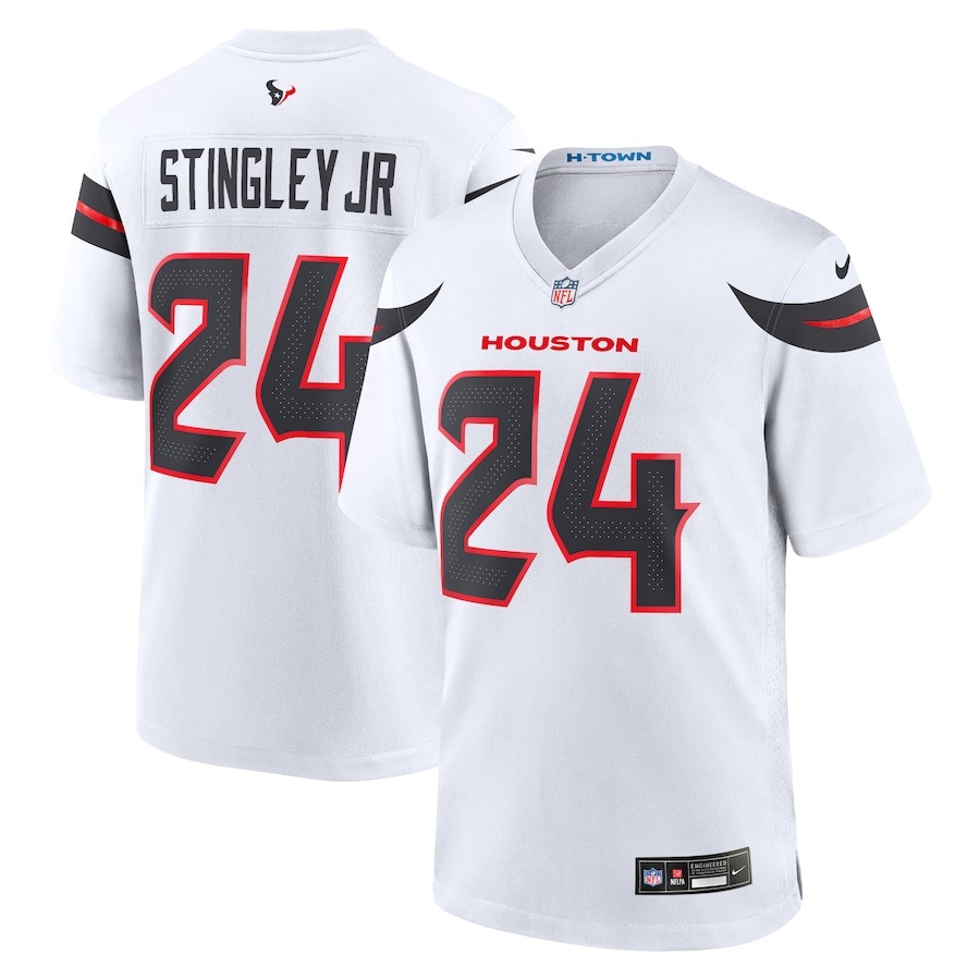 Men's Houston Texans Derek Stingley Jr. Nike White Game Jersey - Jersey