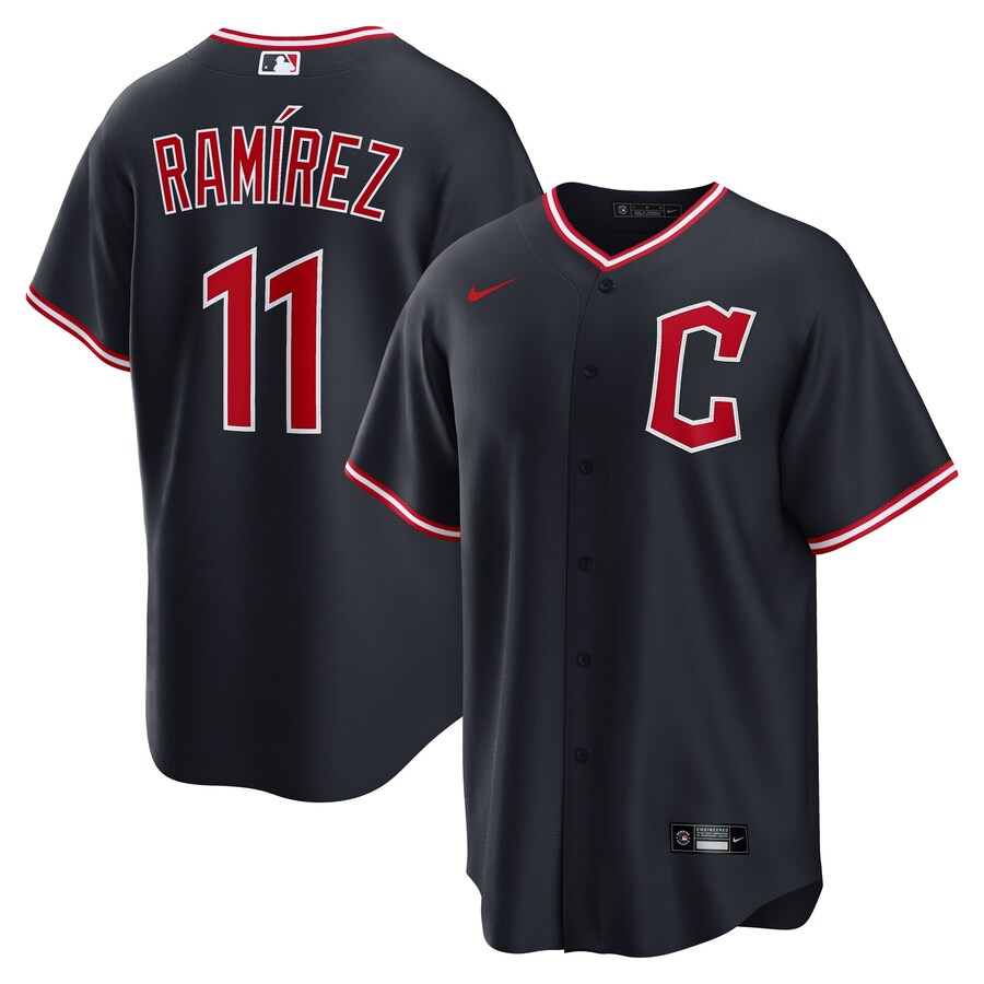 Men's Cleveland Guardians José Ramírez Nike Navy Alternate Replica Jersey - Jersey