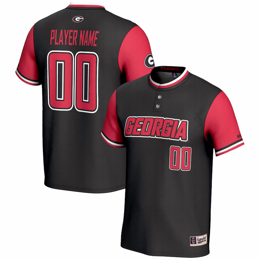 Georgia Bulldogs GameDay Greats Youth NIL Pick-A-Player Lightweight Softball Jersey - Black - Jersey