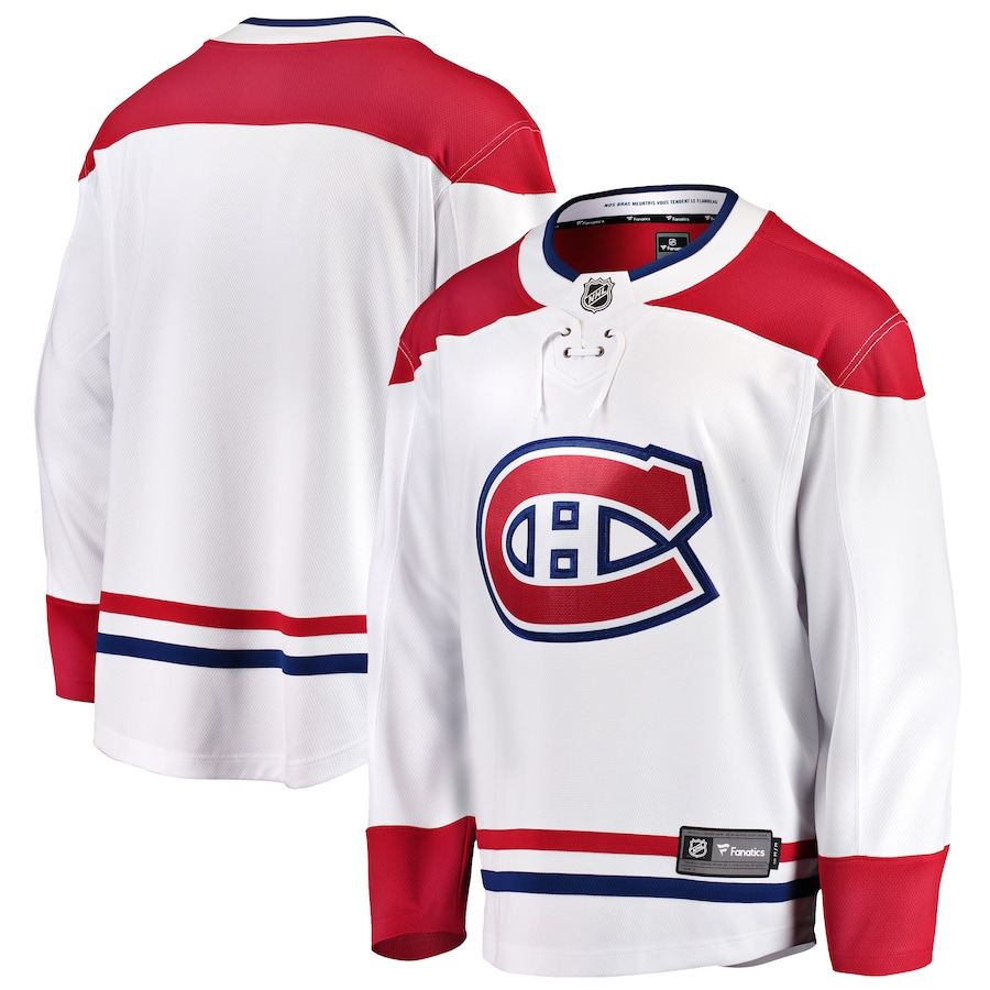 Men's Montreal Canadiens Fanatics White Breakaway Away Jersey - Jersey