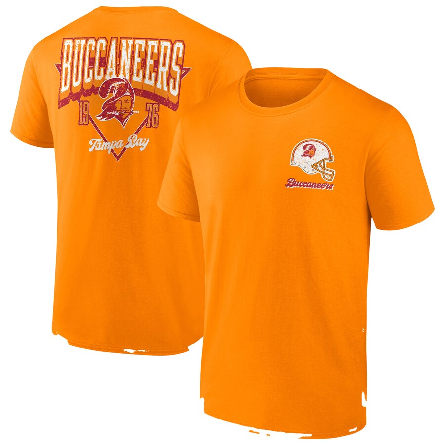 Men's Tampa Bay Buccaneers Fanatics Orange Big & Tall Throwback Logo T-Shirt - Jersey