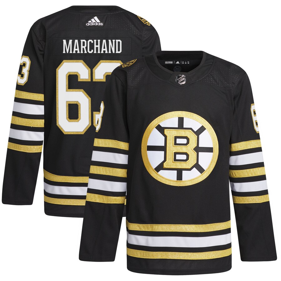 Men's Boston Bruins Brad Marchand adidas Black  Primegreen Authentic Pro Player Jersey - Jersey
