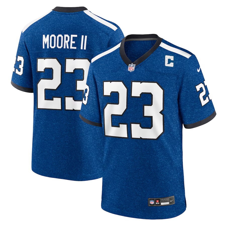 Men's Indianapolis Colts Kenny Moore II Nike Royal Indiana Nights Alternate Game Jersey - Jersey