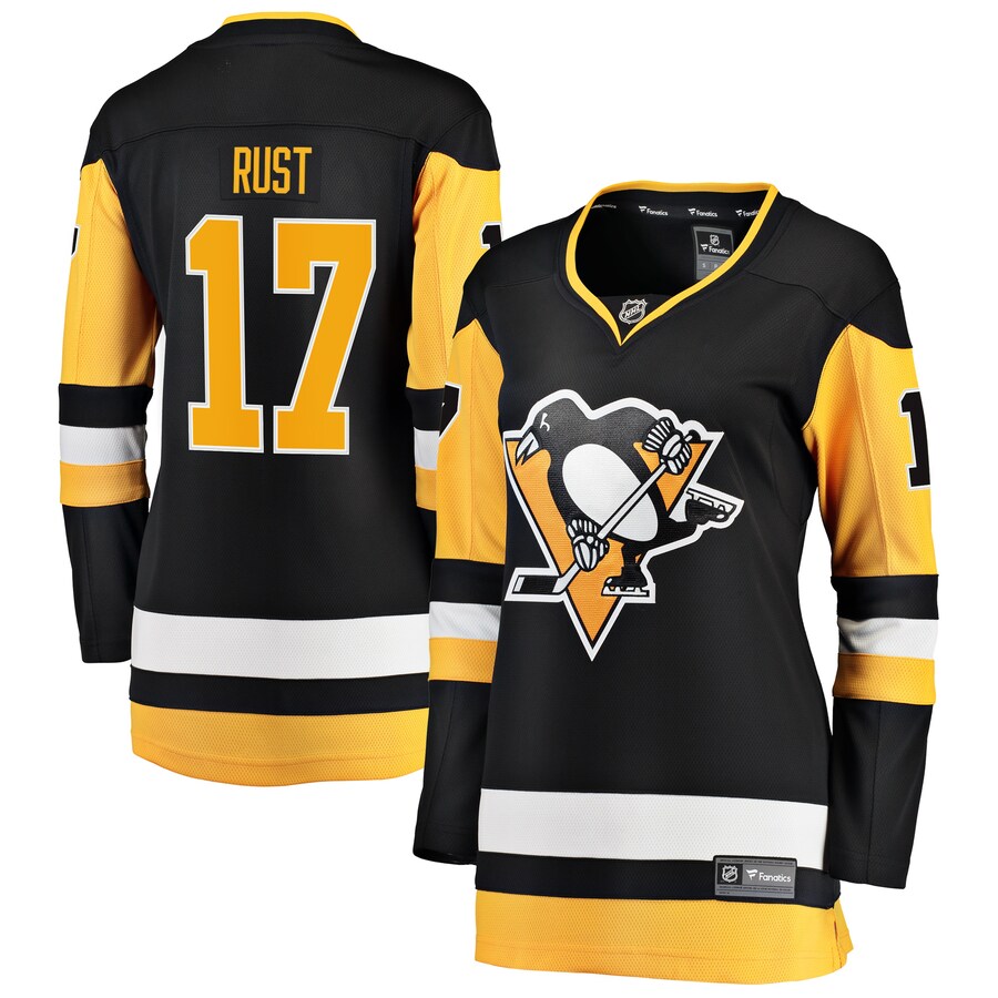 Women's Pittsburgh Penguins Bryan Rust Fanatics Branded Black Premier Breakaway Player Jersey - Jersey